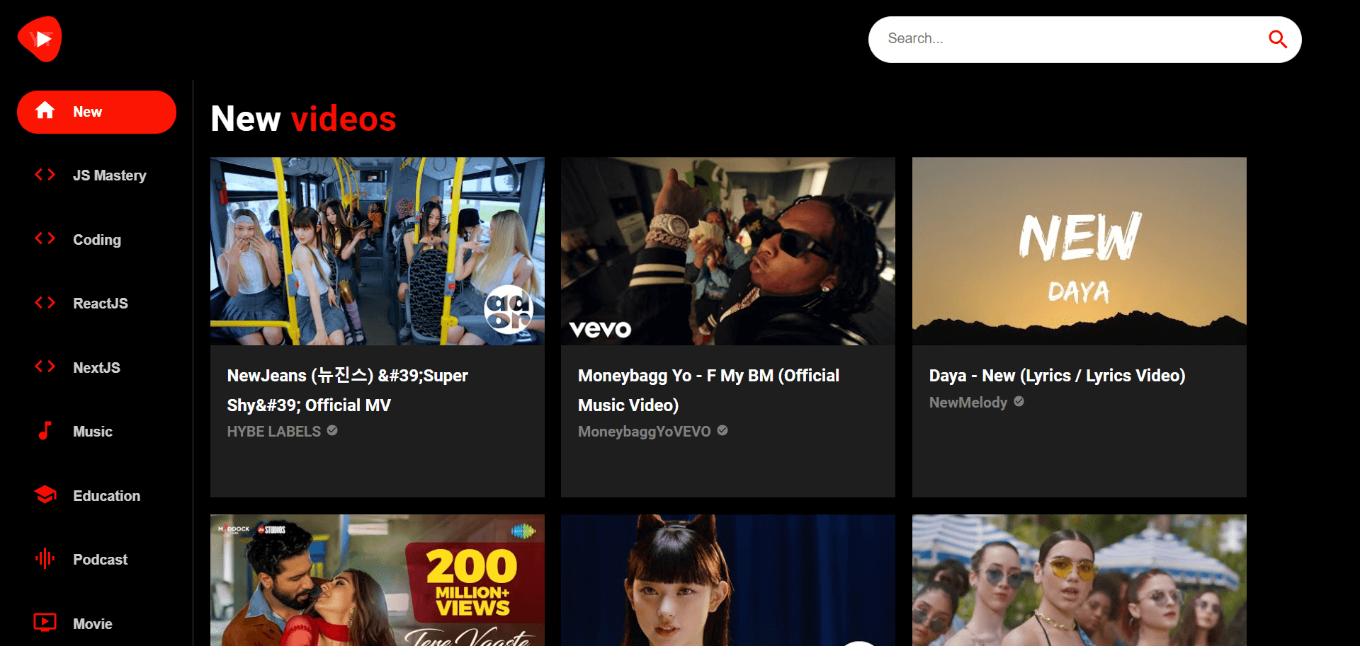 YouTube Clone
